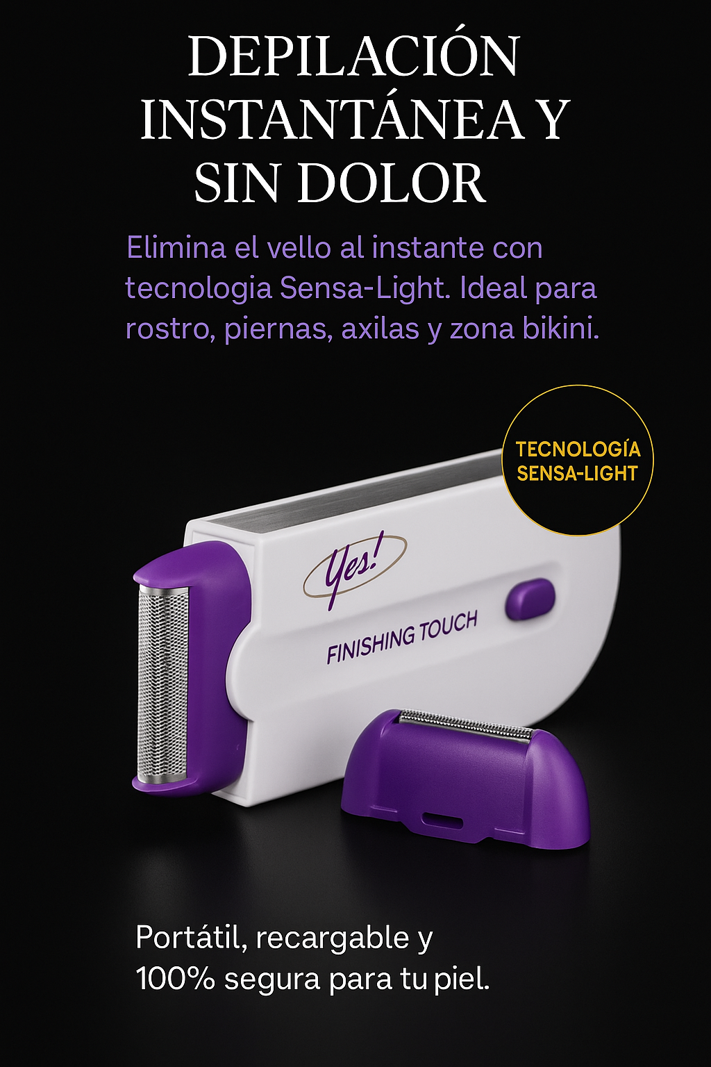 Depilador Eléctrico Corporal ¿Lista para olvidarte del dolor y tener una piel de ensueño?